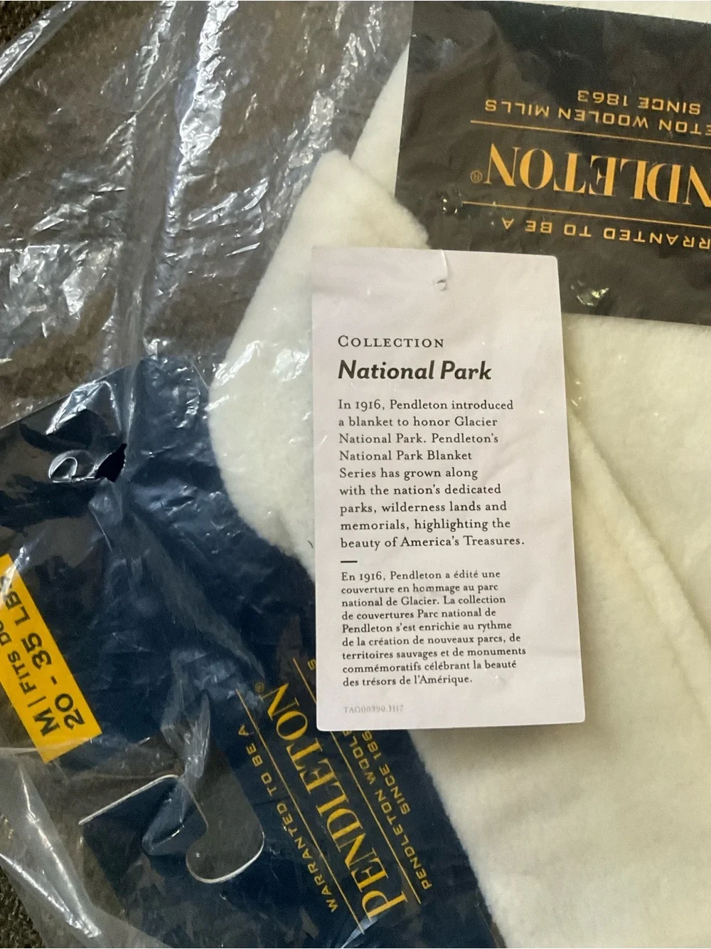 New Pendleton National Park striped dog vest M up to 30 lb